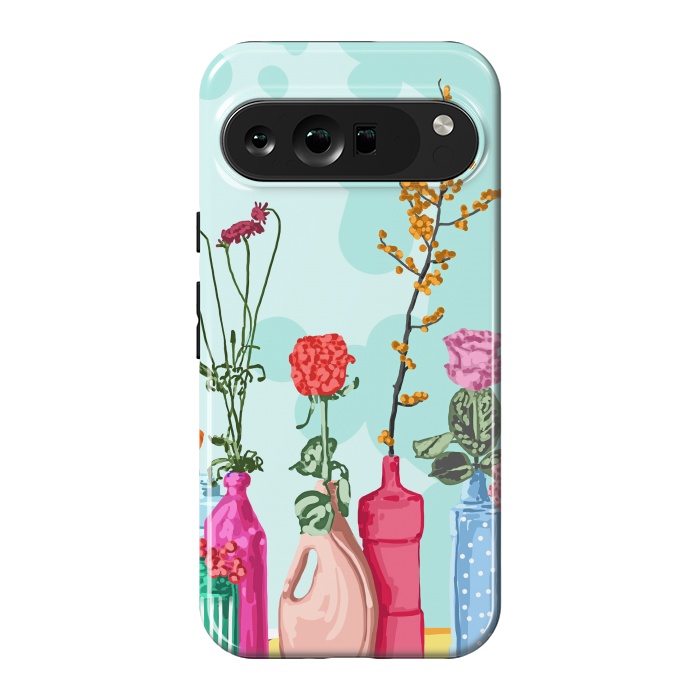 Pixel 9 Pro XL StrongFit Flower Pots Meadow by Uma Prabhakar Gokhale