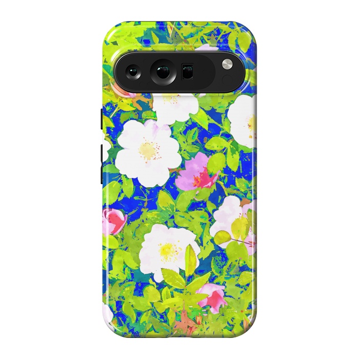 Pixel 9 Pro XL StrongFit Pop Flowers by Uma Prabhakar Gokhale