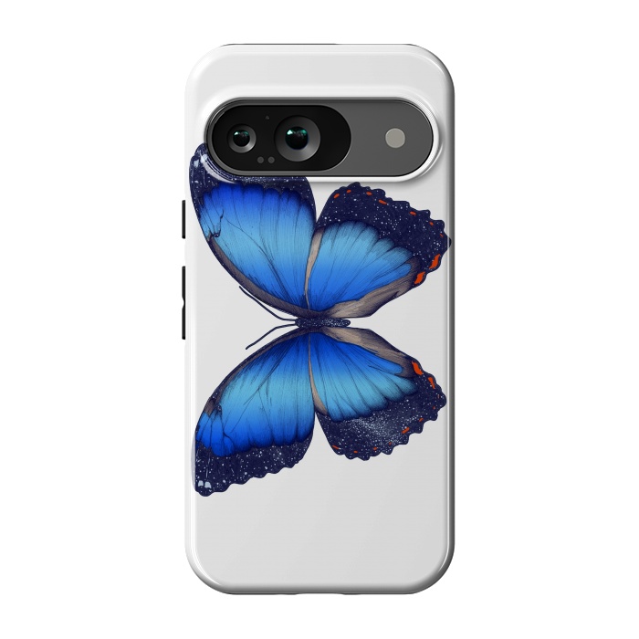 Pixel 9 StrongFit Cosmic Blue Butterfly by ECMazur 