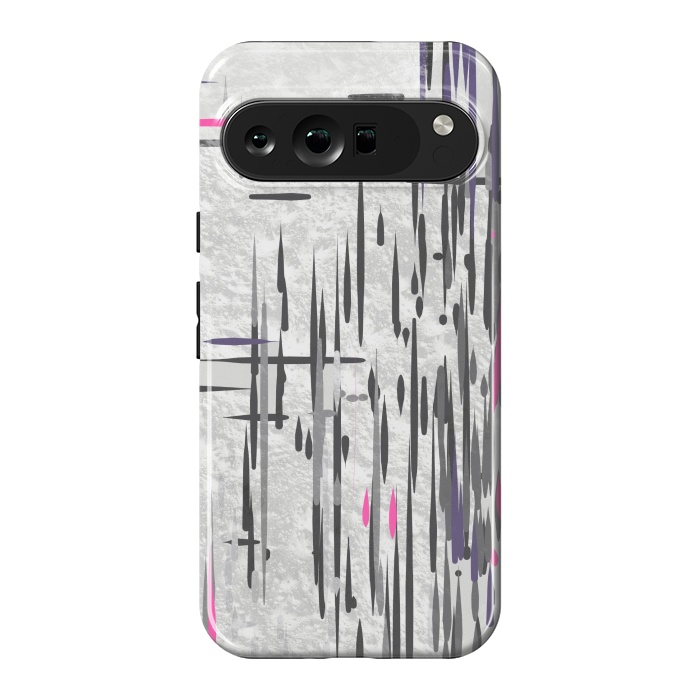 Pixel 9 Pro XL StrongFit Abstract pink and grey highlights  by Josie