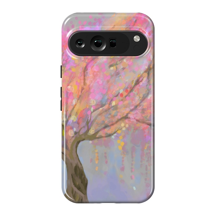 Pixel 9 Pro XL StrongFit Pink Sakura tree by Josie