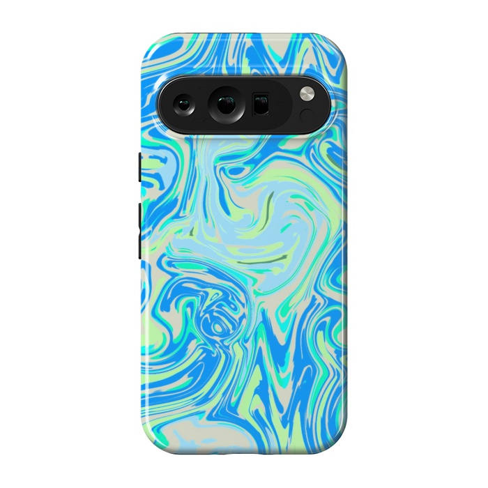 Pixel 9 pro StrongFit Blue whirlpool by Josie