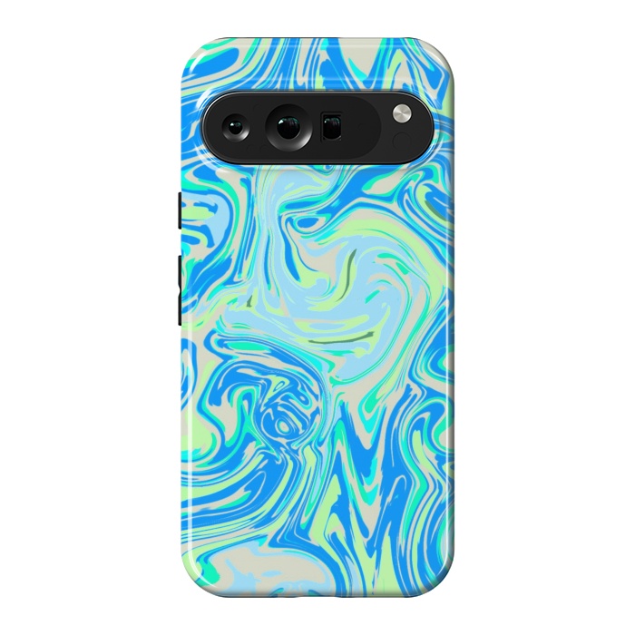 Pixel 9 Pro XL StrongFit Blue whirlpool by Josie