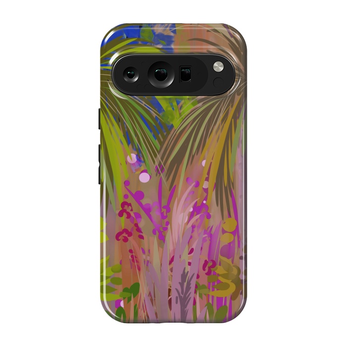 Pixel 9 pro StrongFit Pink palms by Josie