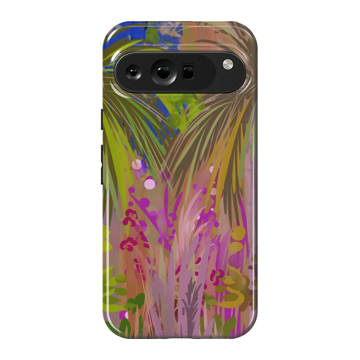 Pixel 9 Pro XL StrongFit Pink palms by Josie