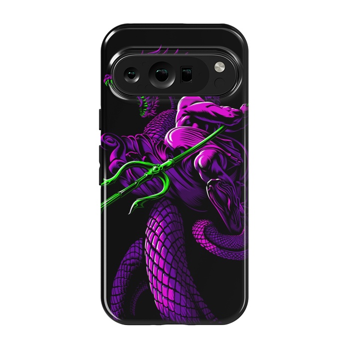 Pixel 9 pro StrongFit Poseidon with Trident and Dragon by Alberto