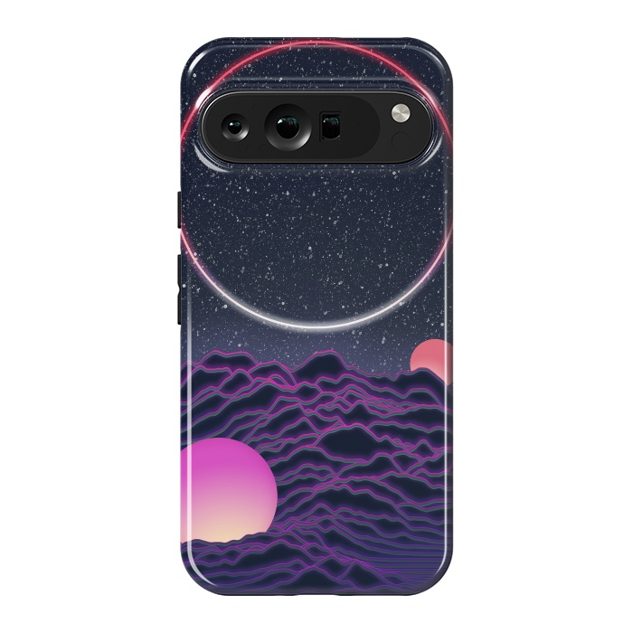 Pixel 9 Pro XL StrongFit Neon Moonscape by amini54