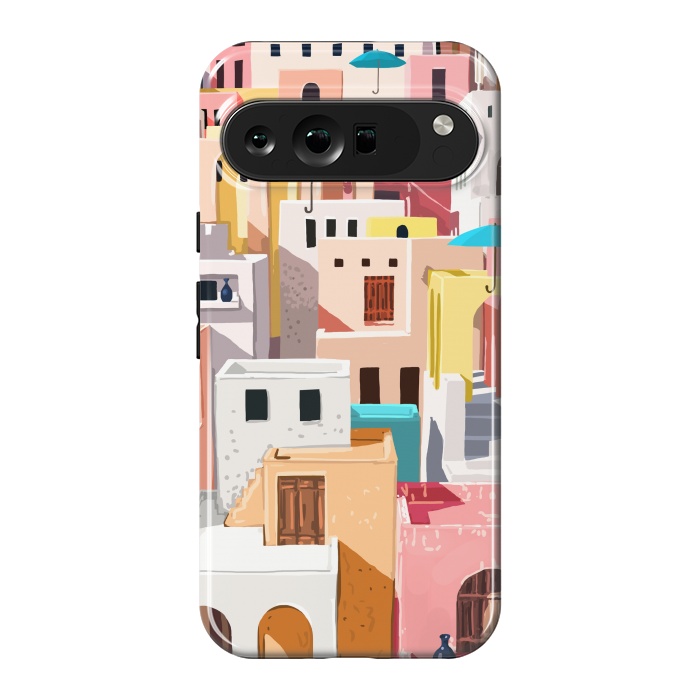 Pixel 9 Pro XL StrongFit Pastel Cityscape by Uma Prabhakar Gokhale