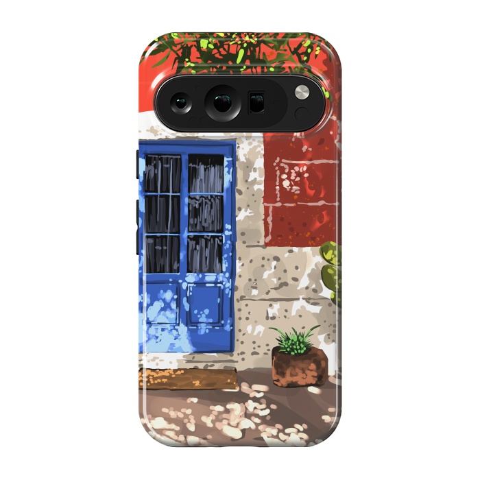 Pixel 9 pro StrongFit Intentful Living | Summer Architecture Travel Positivity | Optimism Good Vibes Bohemian House Door by Uma Prabhakar Gokhale