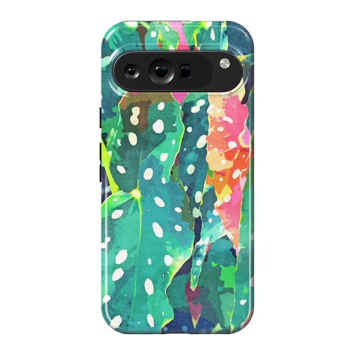 Pixel 9 Pro XL StrongFit Polka Dots Tropical Plant by Uma Prabhakar Gokhale