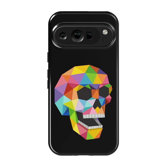 Pixel 9 pro StrongFit Skull Polygons by Coffee Man