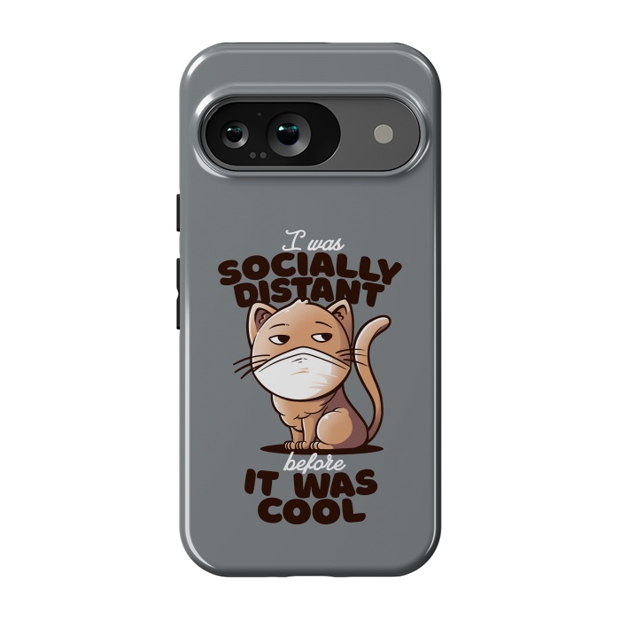 Pixel 9 StrongFit Socially Distant Cat by eduely