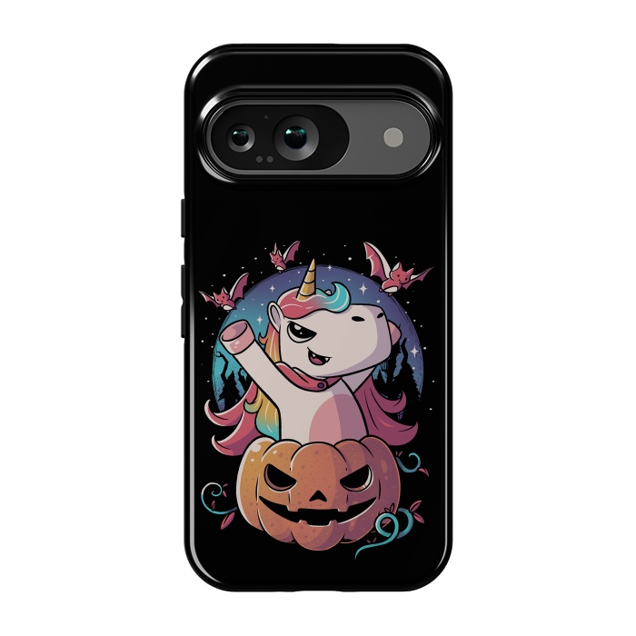 Pixel 9 StrongFit Spooky Unicorn Funny Cute Magic Halloween by eduely