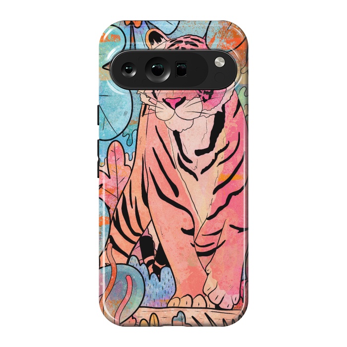 Pixel 9 Pro XL StrongFit The big tiger cat by Steve Wade (Swade)