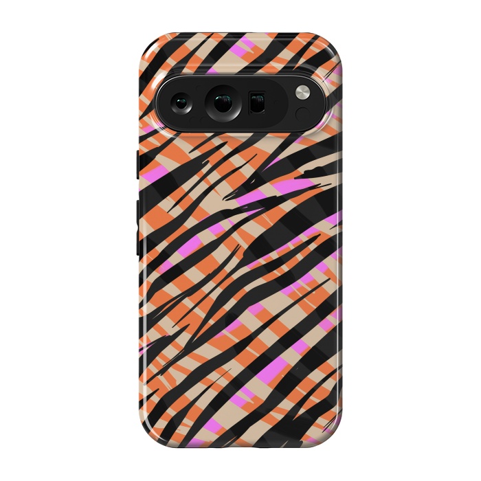 Pixel 9 pro StrongFit Tiger skin by Laura Grant