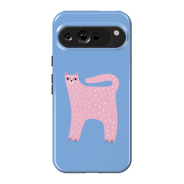 Pixel 9 Pro XL StrongFit Pink Cat by Sam Pernoski