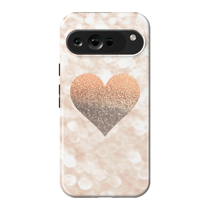 Pixel 9 Pro XL StrongFit CHAMPAGNER SANDY HEART by Monika Strigel