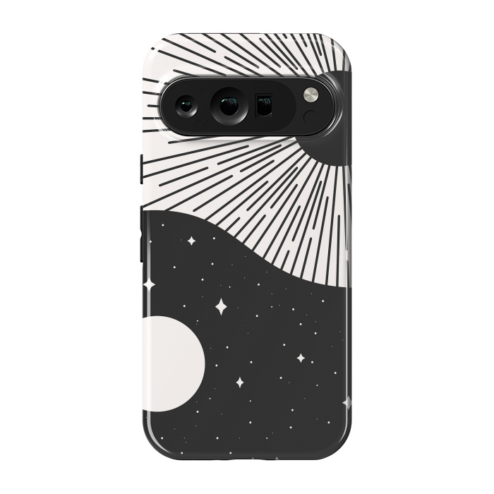 Pixel 9 pro StrongFit Yin Yang Black - Sun & Moon by ArtPrInk