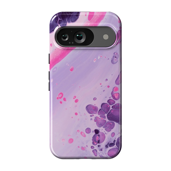 Pixel 9 StrongFit Pink and Purple Waves by ArtsCase