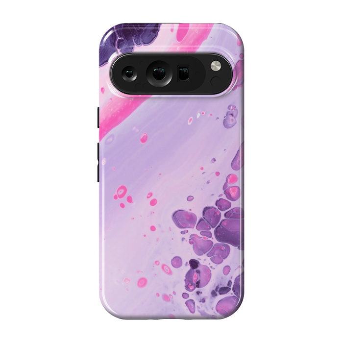 Pixel 9 pro StrongFit Pink and Purple Waves by ArtsCase