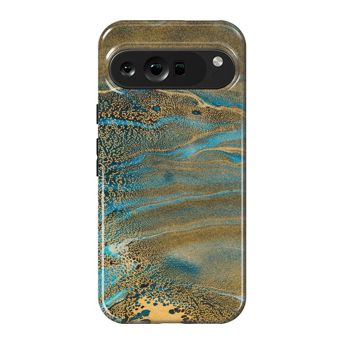 Pixel 9 Pro XL StrongFit Aquamarine Waves by ArtsCase