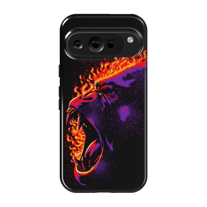 Pixel 9 pro StrongFit Gorilla on fire by Alberto