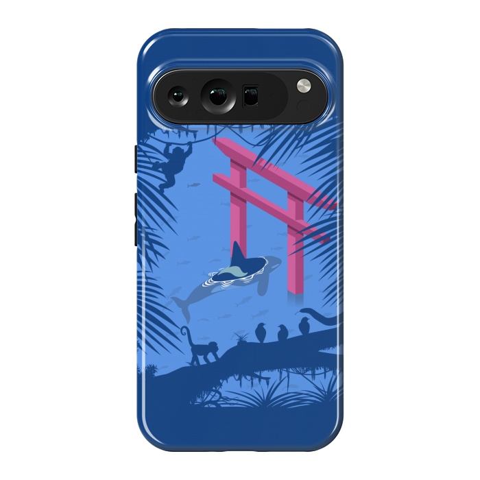 Pixel 9 Pro XL StrongFit Whale under Japanese Torii by Alberto