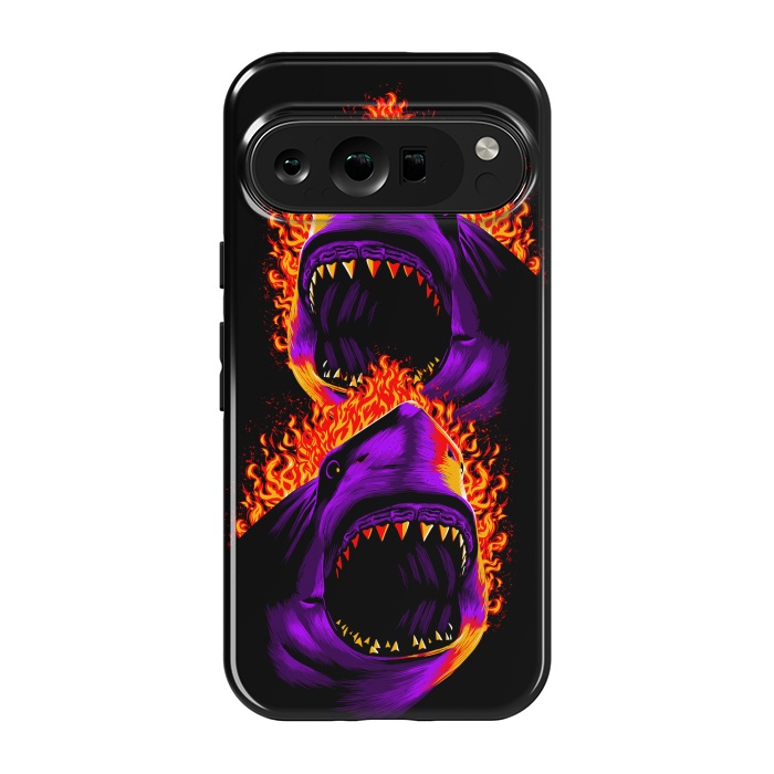 Pixel 9 pro StrongFit Fire shark by Alberto