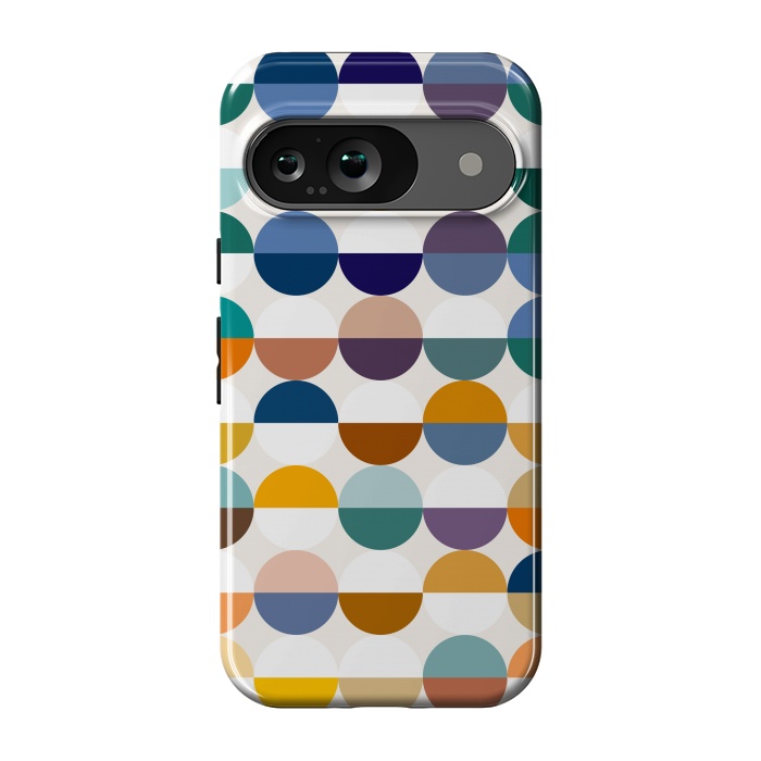 Pixel 9 StrongFit Modern Retro Geometric Half-empty by Uma Prabhakar Gokhale