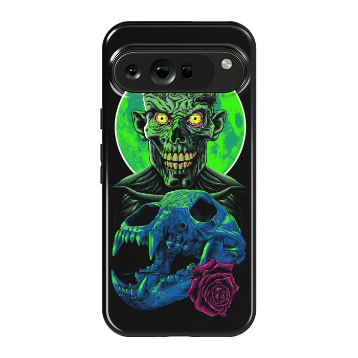 Pixel 9 Pro XL StrongFit Skull and flower zombie by Alberto