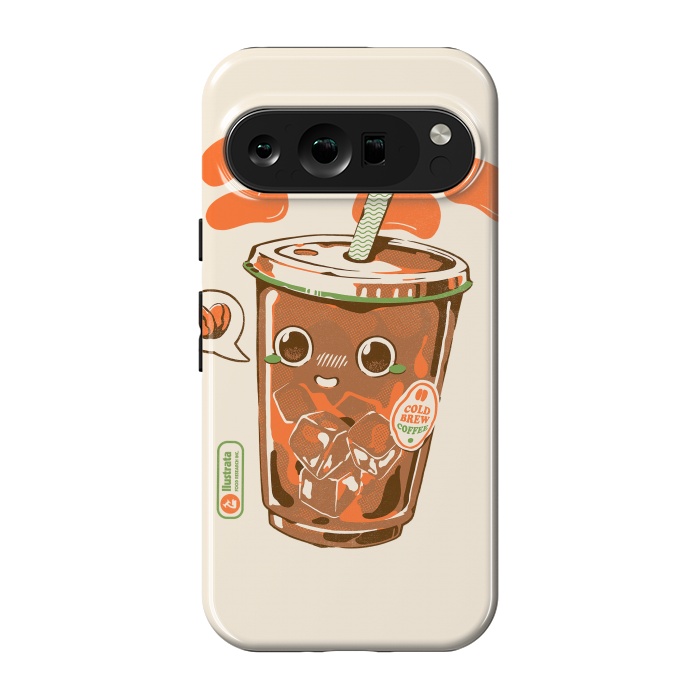 Pixel 9 pro StrongFit Cute Cold Brew Coffee  by Ilustrata