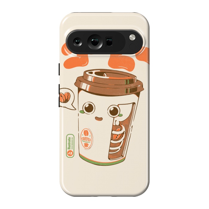 Pixel 9 Pro XL StrongFit Cute Coffee x-Ray by Ilustrata