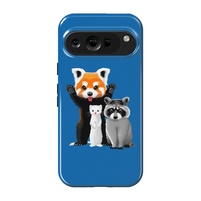 Pixel 9 pro StrongFit Raccoon, ferret and red panda by Alberto