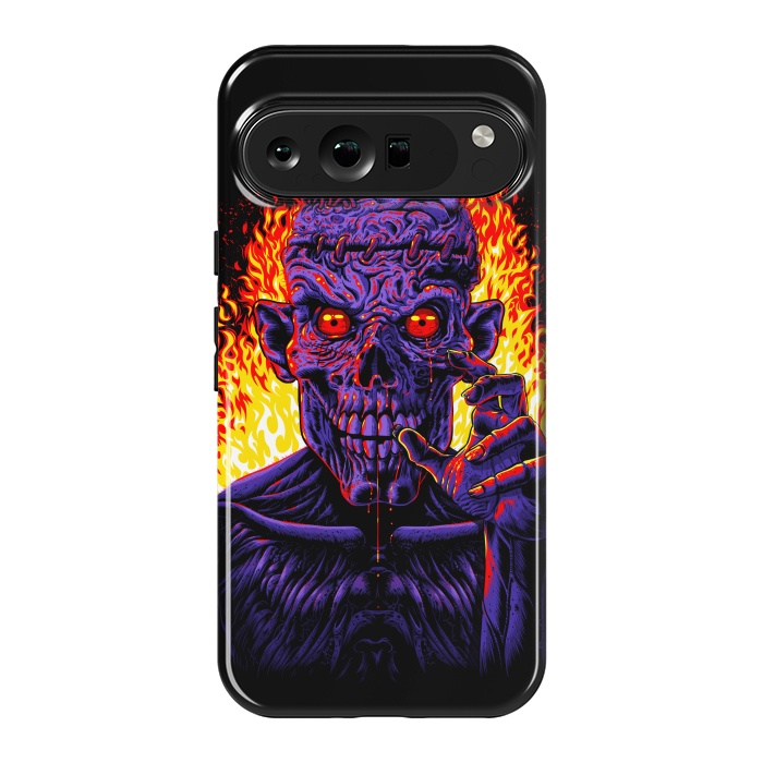 Pixel 9 Pro XL StrongFit Zombie in flames by Alberto