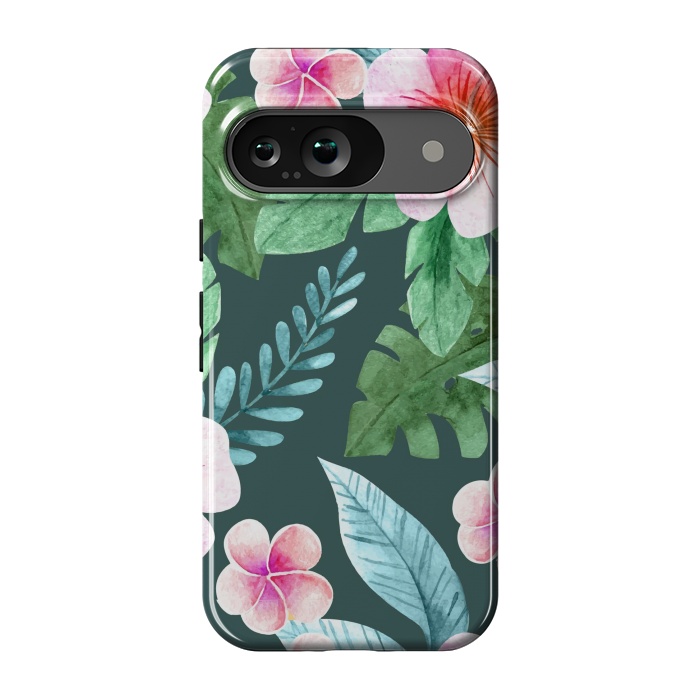 Pixel 9 StrongFit Tropical Pink Floral by ArtsCase