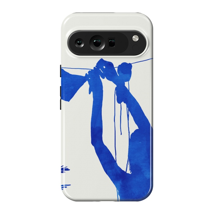 Pixel 9 Pro XL StrongFit Blue Nude Vacay Matisse by Uma Prabhakar Gokhale