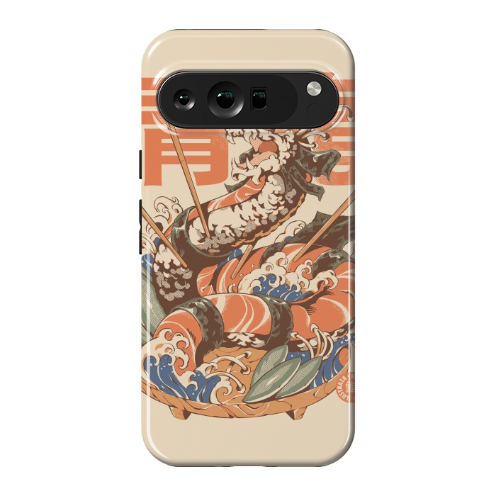 Pixel 9 Pro XL StrongFit Dragon Sushi by Ilustrata