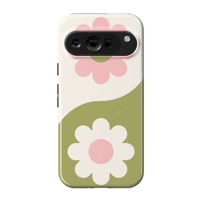 Pixel 9 pro StrongFit Yin Yang Flowers by ArtPrInk