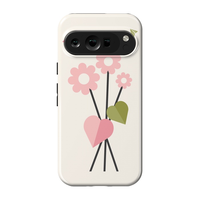 Pixel 9 pro StrongFit Flowers & Birds by ArtPrInk