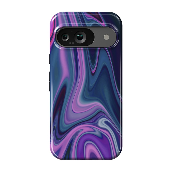 Pixel 9 StrongFit Liquid Purple Pink and Blue Colors by ArtsCase