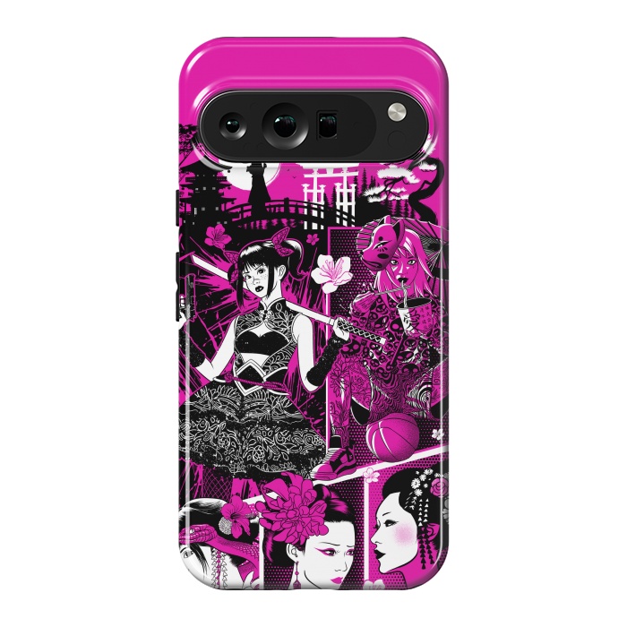 Pixel 9 Pro XL StrongFit pink geisha  by Alberto