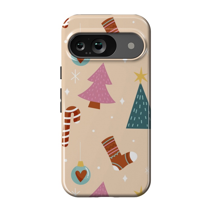 Pixel 9 StrongFit Original Pattern in Christmas by ArtsCase