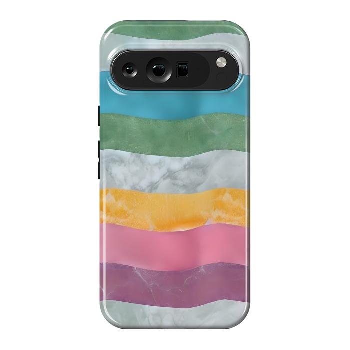 Pixel 9 Pro XL StrongFit Colorful marble Waves  by Winston