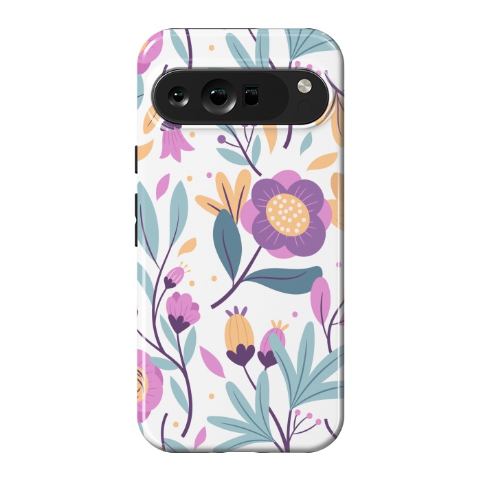 Pixel 9 Pro XL StrongFit Purple Floral Pattern 0 by ArtsCase