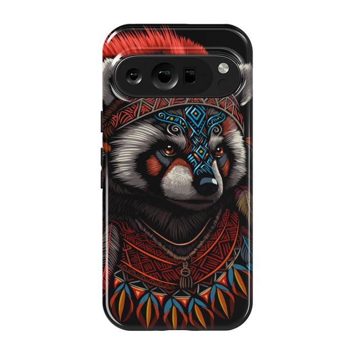 Pixel 9 pro StrongFit Red panda Indian Chief by Alberto