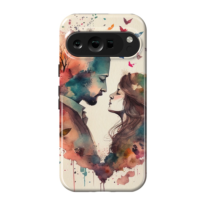 Pixel 9 pro StrongFit Whimsical Love in Watercolor by Texnotropio