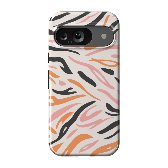 Pixel 9 StrongFit Colorful Tiger Print by ArtPrInk