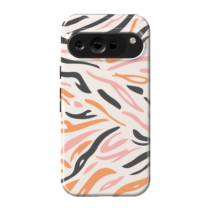 Pixel 9 pro StrongFit Colorful Tiger Print by ArtPrInk