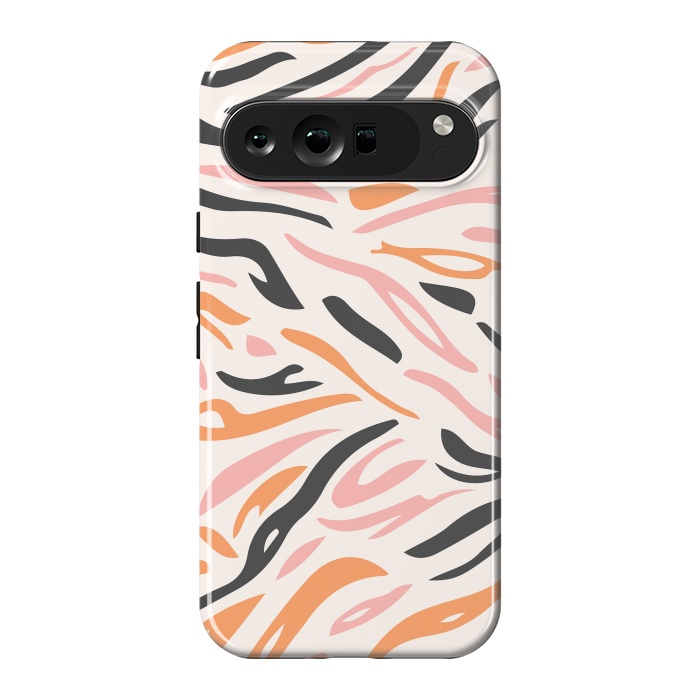 Pixel 9 Pro XL StrongFit Colorful Tiger Print by ArtPrInk