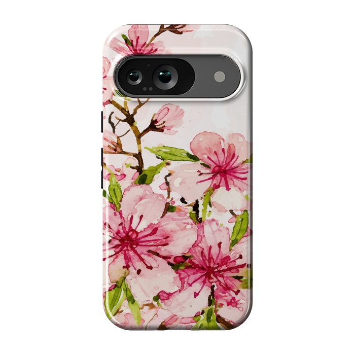 Pixel 9 StrongFit Watercolor Spring Flowers by Bledi